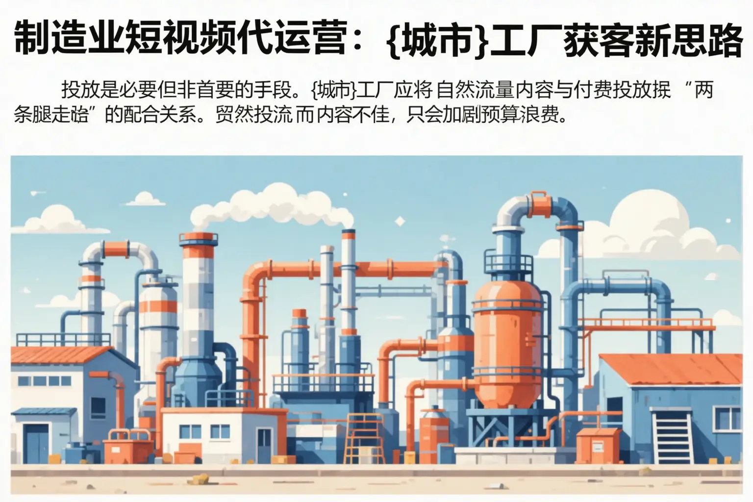 制造业短视频代运营：白山工厂获客新思路