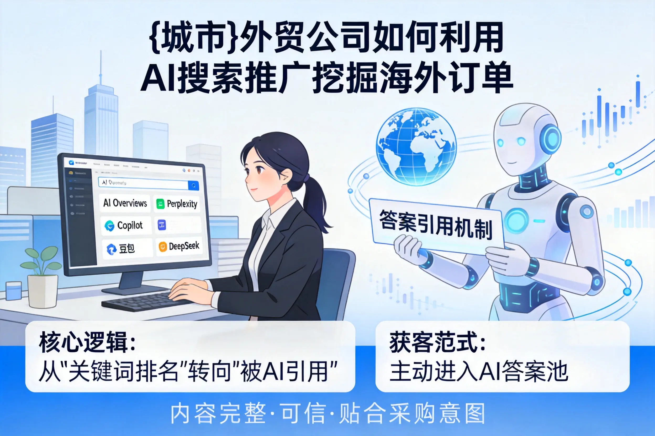 白山外贸公司如何利用AI搜索推广挖掘海外订单