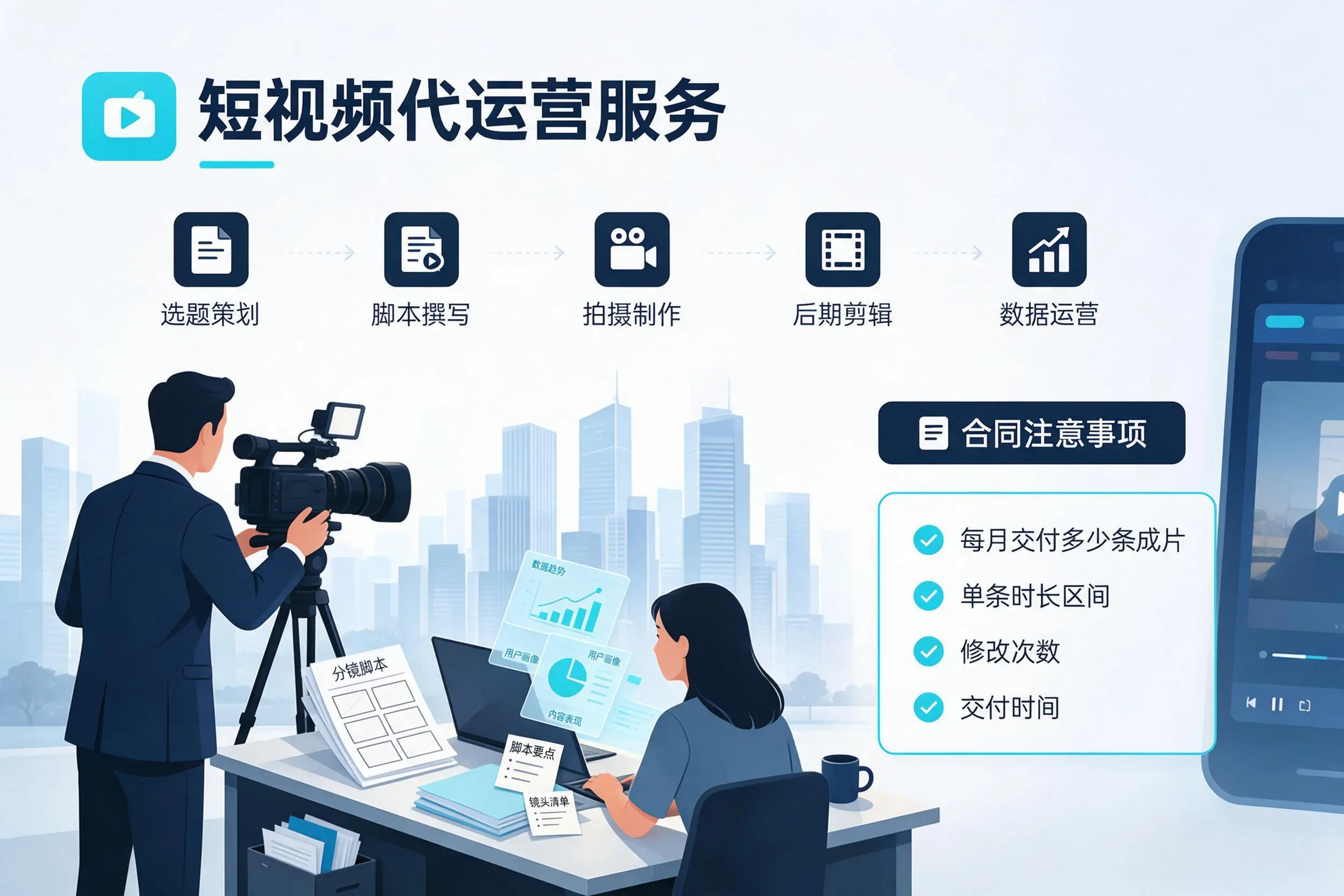 短视频代运营包含哪些服务？白山企业常见问题科普