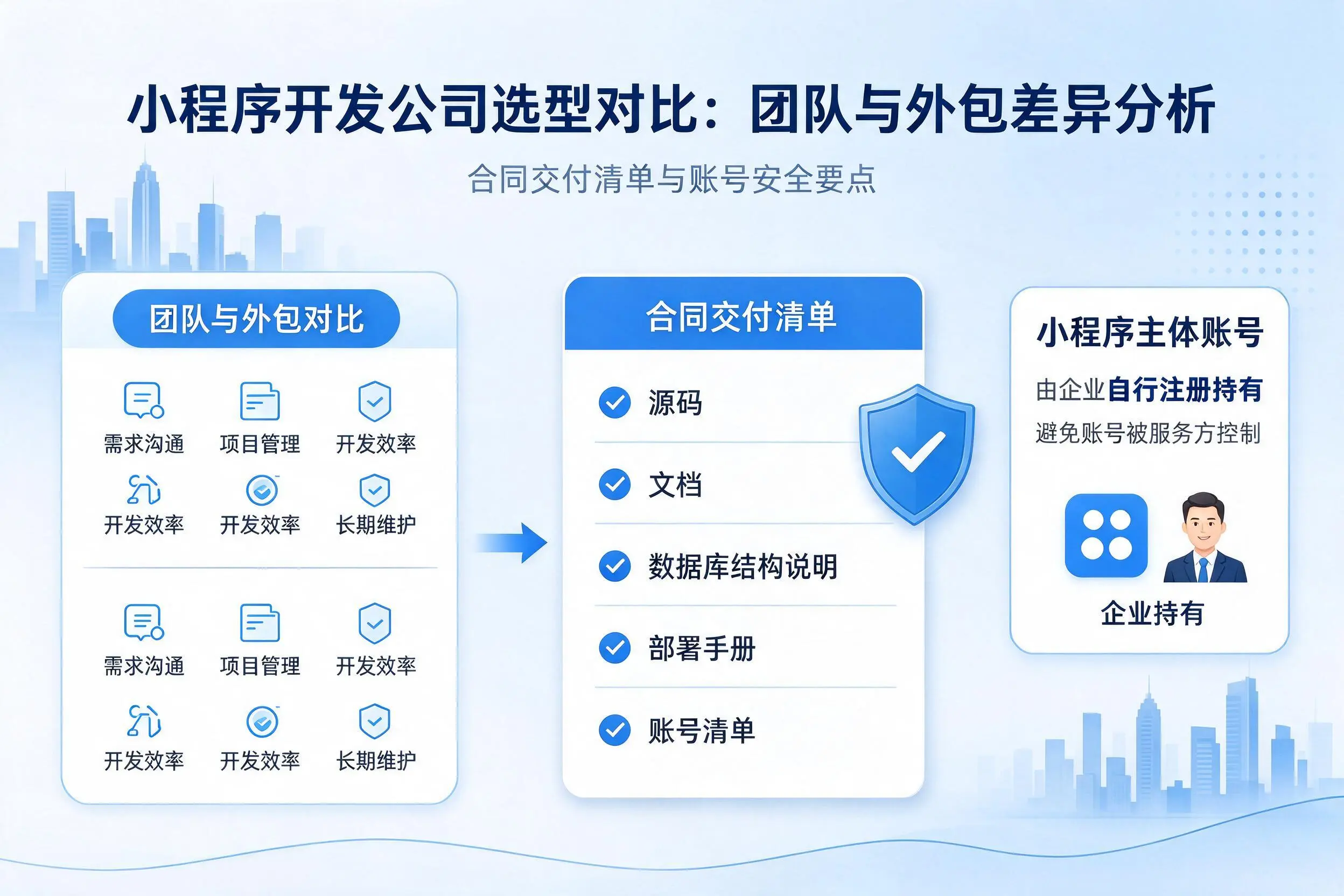 白山小程序开发公司选型对比：团队与外包差异分析