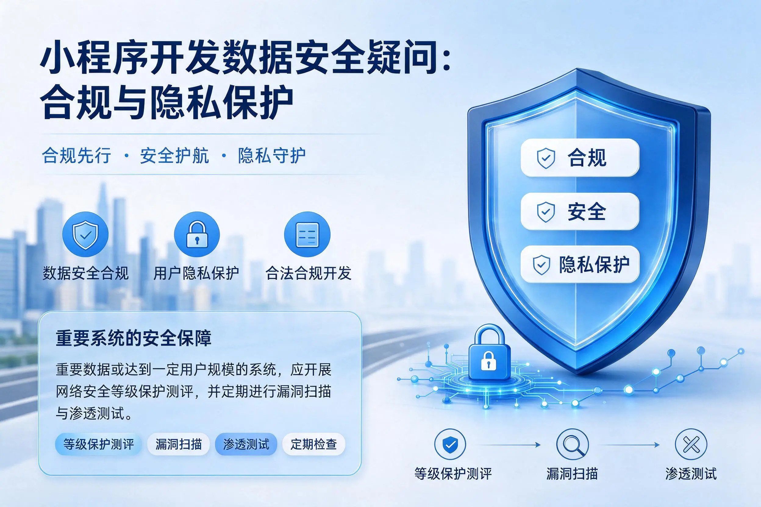 白山小程序开发数据安全疑问:合规与隐私保护