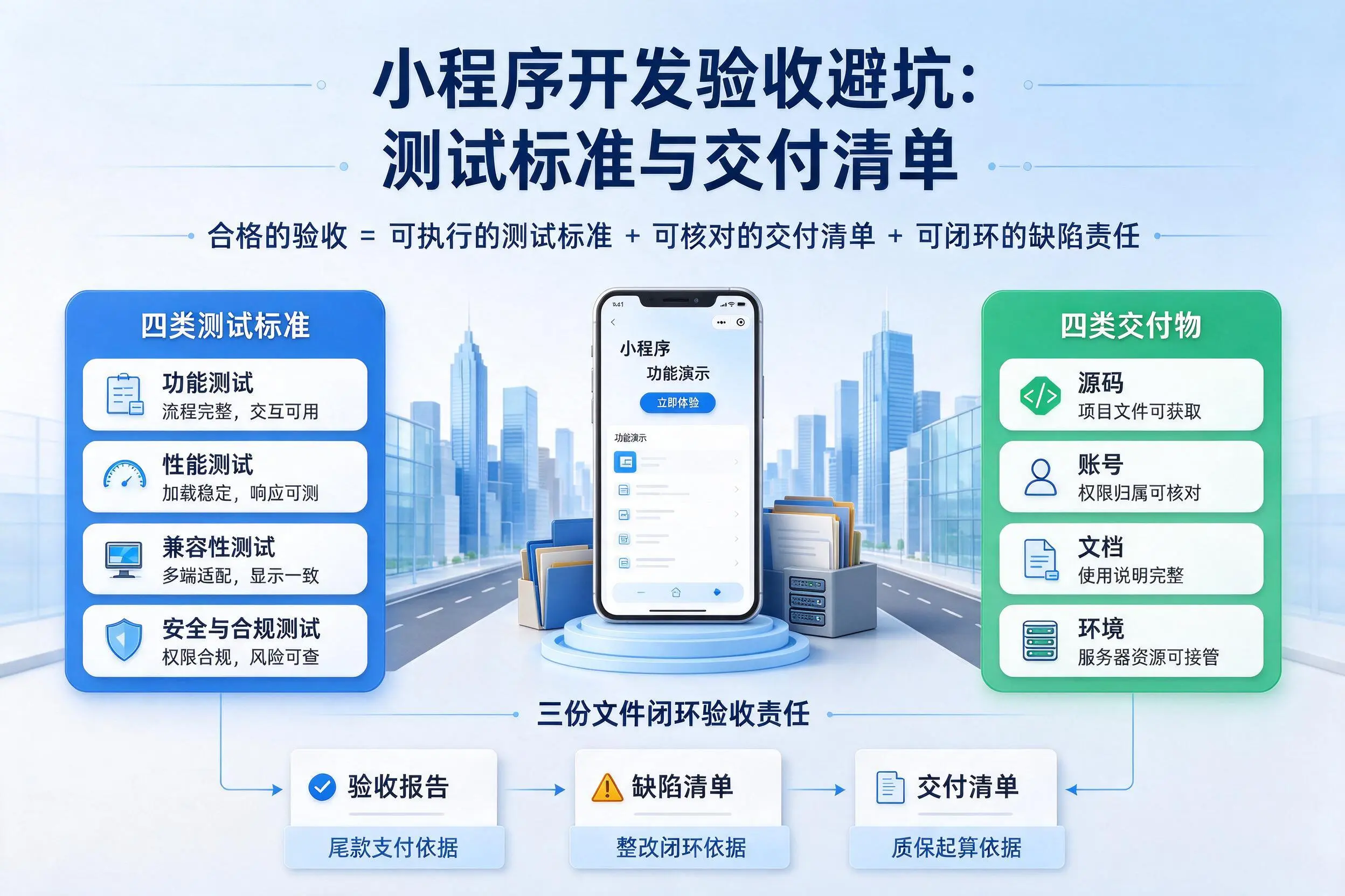 白山小程序开发验收避坑：测试标准与交付清单