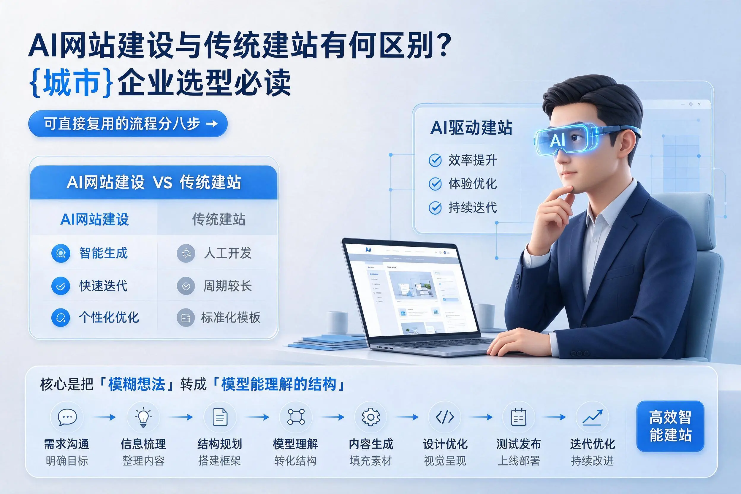 AI网站建设与传统建站有何区别？白山企业选型必读