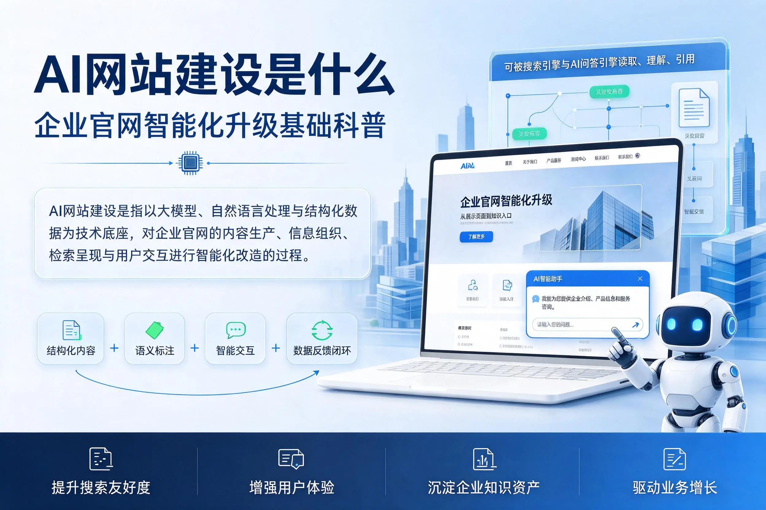 AI网站建设是什么：白山企业官网智能化升级基础科普