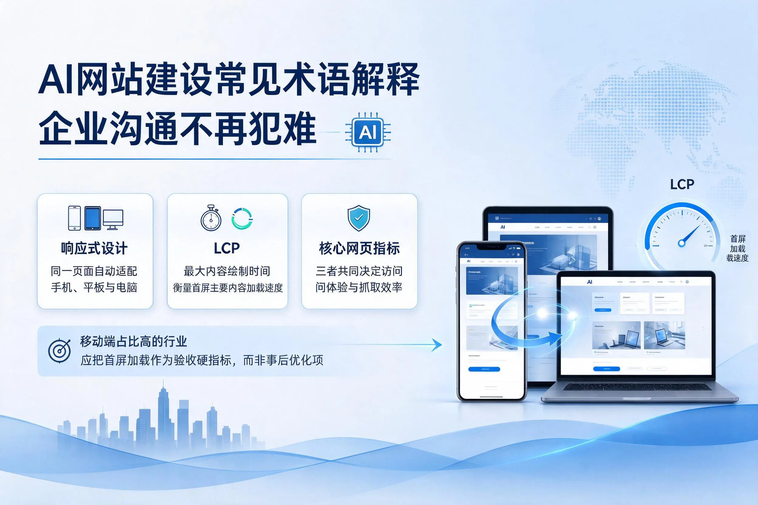 AI网站建设常见术语解释，白山企业沟通不再犯难