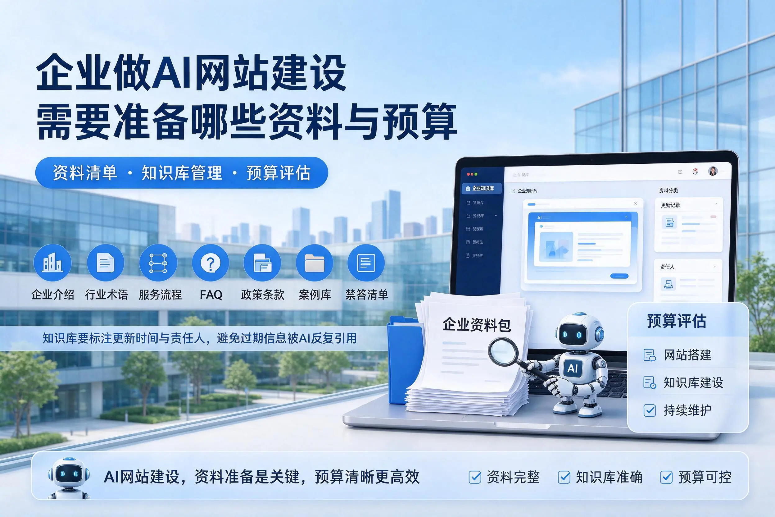 白山企业做AI网站建设需要准备哪些资料与预算